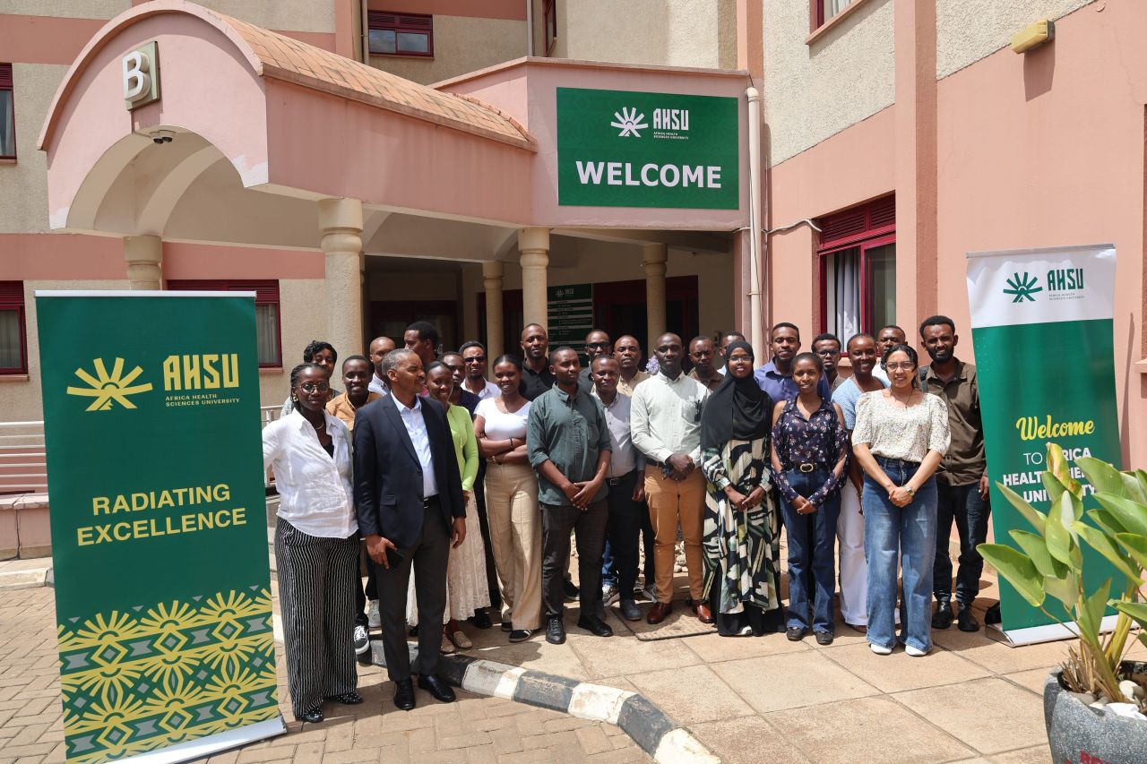 Midwifery and residency students at AHSU Cohort 3 induction